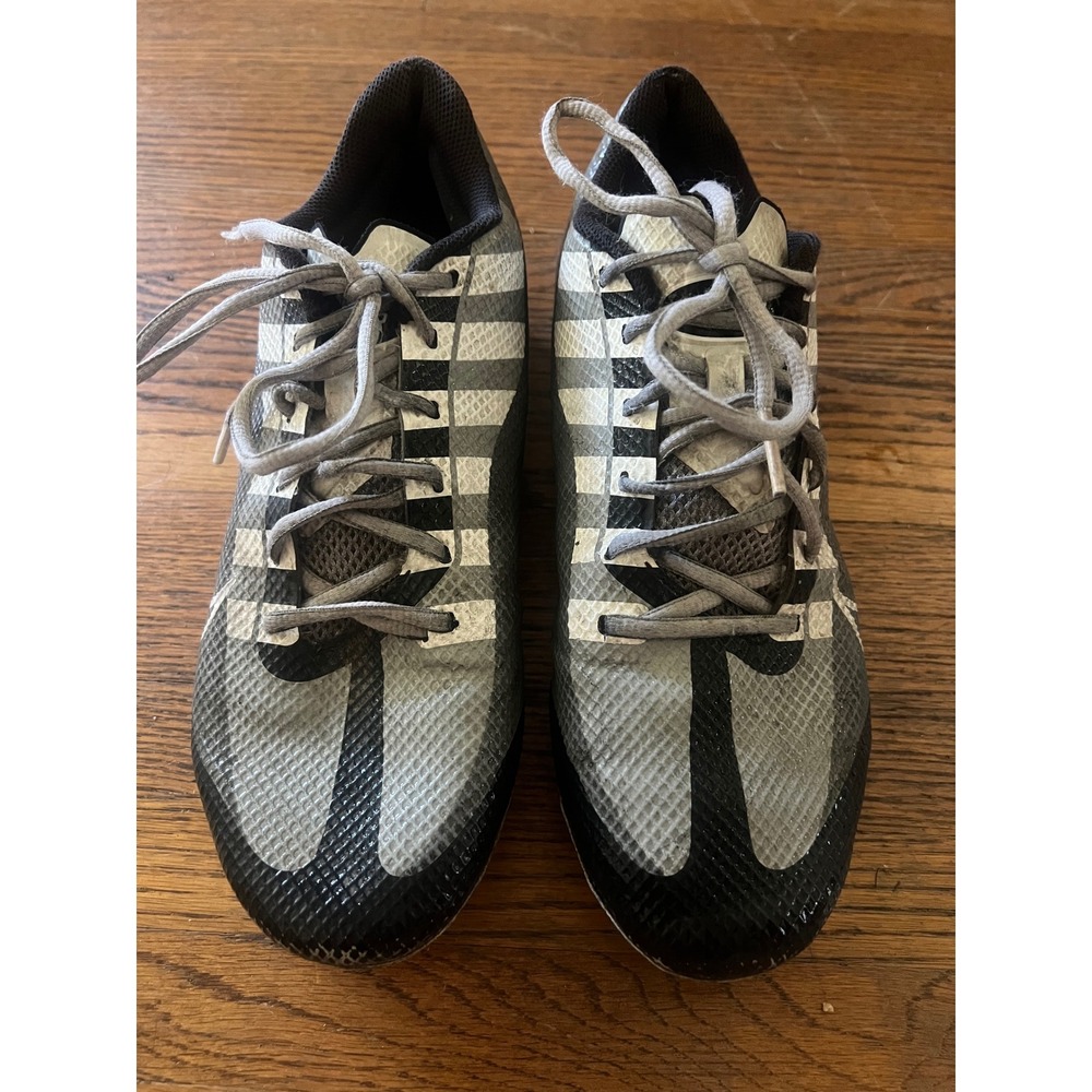 Nike Vapor Edge Pro 360 Football Cleats Grey Black White Men Size 10.5